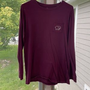 3 medium ivory Ella long sleeves,in good condition, navy blue, black,maroon.